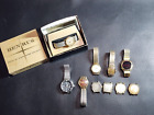 Lot of Ten Vintage Men's Wristwatches, Eight Gold Filled, From an Estate