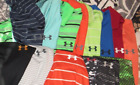 All UNDER ARMOUR Golf Polo Shirt Lot Of 14 Shirts Mens Medium Heat Loose EUC S/S