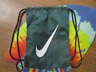 Nike Drawstring Backpack String Bag NYLON Logo SWOOSH Workout Gym men green