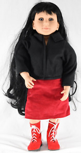 My Twinn Doll Poseable Standable Black Hair & Blue Eyes 2009 w/ Outfit 23