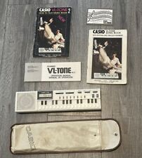 Casio VL-Tone VL-1 Electronic 29-Key Synthesizer, Case & Song Books VINTAGE 🔥