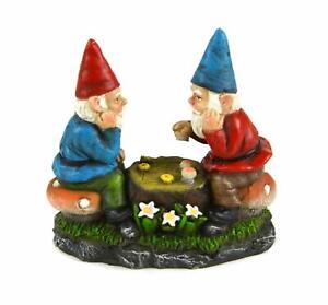 Miniature Fairy Gnome Garden Gnomes Playing Chess - Buy 3 Save $5