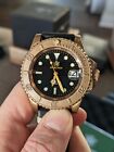 Steeldive Bronze 200 Meter Automatic Diver Watch Leather Strap Sapphire