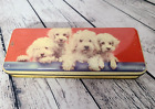 New ListingVtg Henry Thornes Toffee Tin Pencil Box Lid Advertising Bichon Puppy Dog England
