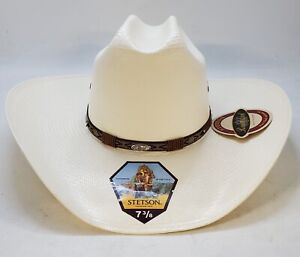 STETSON RODEO 10X STRAW COWBOY WESTERN HAT Size 7 3/8