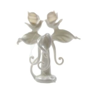 New ListingDoves Bird White Art Glass Christmas Ornament Peace Hope Vintage