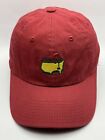 American Needle Masters Red Adjustable Snap Strap Back Golf Hat Cap Made In USA