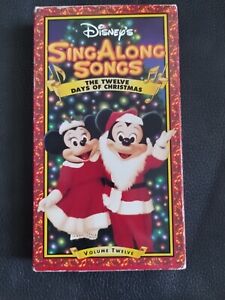 Disney’s Sing Along Songs The Twelve Days of Christmas Volume Twelve 12 Rare VG