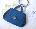 NWT Coach Leather Madison Satchel Key Fob Keychain Bag Charm 66331