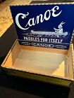 Vintage cigar box canoe wooden box
