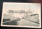 Loading Sulphur Postcard, Texas City , Texas 1940 Ship , Crane