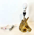 Golden Unicorn Table Lamp Perfect New Condition Household Decor Adult/Child Room