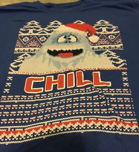 Rudolph The Red Nosed Reindeer Abominable Snowman Chill TShirt Size Medium
