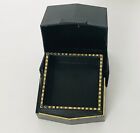 1920s-40s Celluloid Bakelite Ring Presentation Box Art Black Deco Fold Vintage