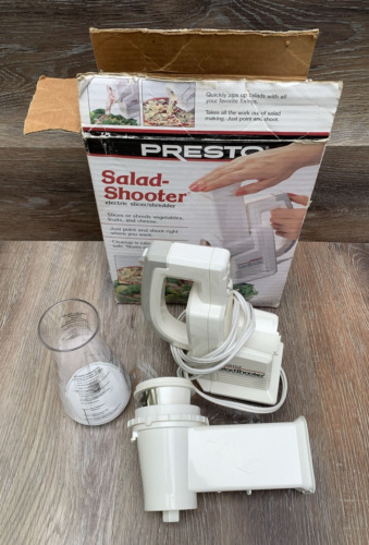 Presto Salad Shooter 02910 Electric Slicer Shredder in Original Box