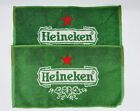 (2) Vintage Heineken Beer Bar Towel 15