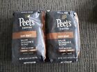Peet's Coffee LOT of 2 Bags/18oz each MAJOR DICKASON'S BLEND Whole Bean DARK