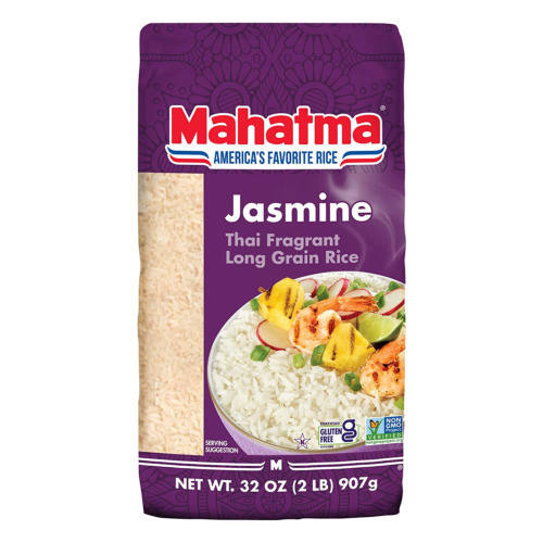 Mahatma Jasmine Rice, 32-Ounce Bag of Rice, Thai, Indian