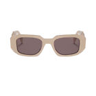 Prada  Light Brown  Rectangular Sunglasses
