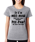 IF I'M MEE-MAW DOES THAT MAKE GRANDPA PEE-PAW OR JUST THE DOG Women's T-Shirt