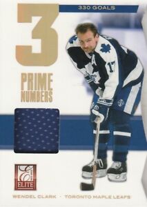 2011-12 Elite Prime Number Jerseys #13 Wendel Clark/330
