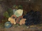 Antique STILL LIFE OIL PAINTING VINCENT CLARE Signed 19th Century