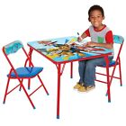 PAW Patrol Activity Table Set Kids Folding Table with 2 Chairs Weight Limit:70lb