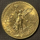 1947 MEXICO 50 PESOS GOLD COIN 1.2056 TROY OUNCES 0.90 GOLD BU++ * 07993 MEXICAN