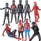 Kids Adult Spiderman Super Hero Cosplay Fancy Dress Party Jumpsuit Costume NEW