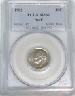 1982 No P Mint Mark Roosevelt Dime in  PCGS Holder MS66 - Nice