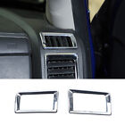 Center Console Air Vent Outlet Cover Trim Frame for Dodge Ram 1500 10-17 Chrome (For: Ram)