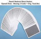 New ListingMadison Black Dealers Playing Cards - Used - Missing: AS + 2S  Not original box