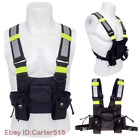 Reflective Radio Chest Harness Two Way Walkie Talkie Rescue Pocket Vest Rig