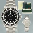 MINT 2004 Rolex Submariner No-Date 2 line dial 14060 Steel Black 40mm Watch Box