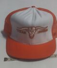 Vintage University Of Texas Longhorns Trucker Hat Orange And White Snap Back UT