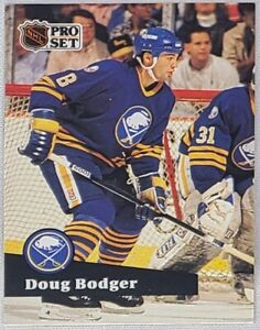 1991 Pro Set Hockey French #19 Doug Bodger Buffalo Sabres