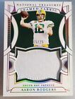 Aaron Rodgers 2021 National Treasures FF-AR Framed Fabric Number Patch # /25 SSP