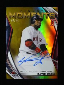 2021 Topps Finest Moments Gold David Ortiz On-card Auto #ed /50