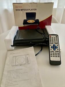 New ListingPortable DVD CD MPEG4 Player JPEG Compact Disc Remote Manual DV-933 *No Cables*