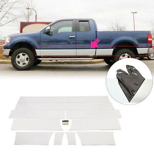 For 2004-2008 Ford F-150 Super Cab 6.5' Short Bed w/Flare Rocker Panel Trim 10Pc (For: Ford F-150)