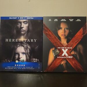 A24 2 Movie Horror Bundle (Blu-Ray/DVD) Hereditary, X