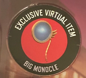 Roblox Action Series 7 BIG MONOCLE Virtual Toy Code Only (Messaged)