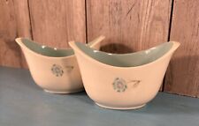 2VTG Taylor Smith Taylor Ever Yours Boutonniere Blue Flowers Gravy Boat Dish MCM
