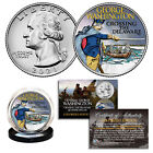 2021 Washington Crossing the Delaware Quarter Genuine U.S. Coin COA - COLORIZED