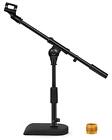 Adjustable Desk Microphone Stand, Weighted Base with Soft Grip Twist Clutch, ...