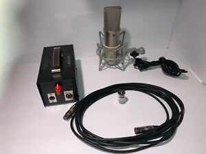 Mic7 Mod U67 Style  Tube Microphone  power supply and shockmount Vintage tube.