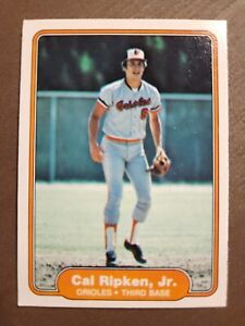 CAL RIPKEN Jr 1982 Fleer #176 Rookie Card Baltimore Orioles HOFer Short Stop 3B