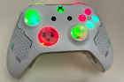 Microsoft Xbox One Controller - Sport White - w custom LED & Series X Dpad mods