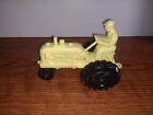 Vintage Ohio  Products Toys Yellow Plastic Tractor  With  Farm Driver
