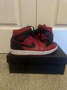 Size 8 - Jordan 1 Mid Reverse Bred (With box) lightly Used